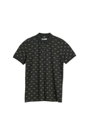 Lee Cooper Bobby Men's 100% Cotton Polo Neck T-Shirt Khaki