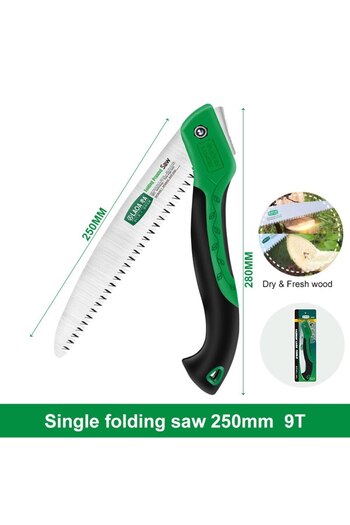 Choice LA145250 LAOA Foldable Saw 10 Inch Camping Portable Secateurs Gardening Pruner Tree Trimmers Garden