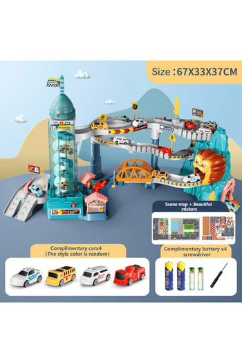 Choice 4 Cars KBDFA Lion Theme Car Track For Children Diecasts Holiday Gifts Birthday Hot Wheels Kids Educa