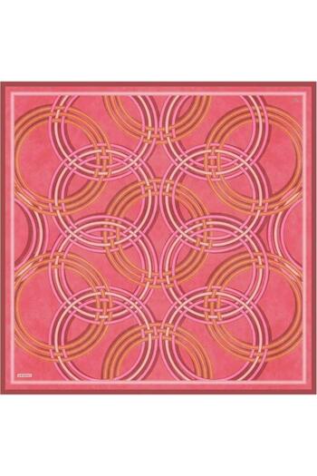 Armine Pomegranate Geometric Pattern Pure Silk Tivil Woven Scarf-E25Ya9333D01-38-Kvs0655