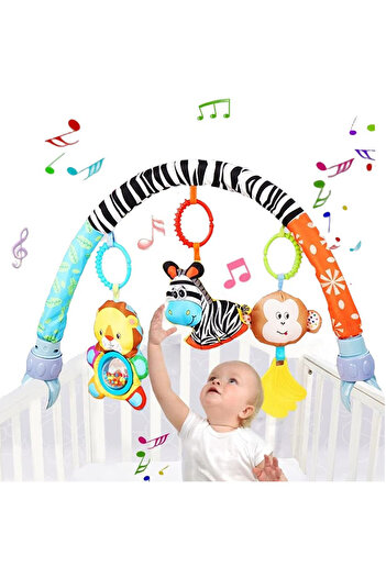 Choice Multicolored Baby Stroller Arch Toys Car Seat Bouncer Bar Mobile Bassinet Adjustable Baby Hanging To