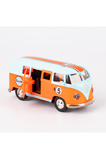 Choice1 SKY BLUE 1:36 Bus Transporter Van Gulf Blue Alloy Diecast Model for Volkswagen T1 Samba Toy