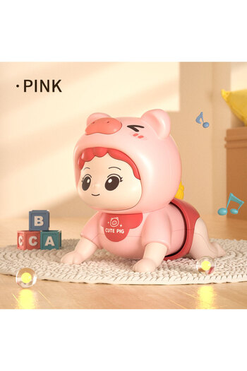 Choice Pink Baby Crawling Guide Toys Training Party Up Crawling Baby Electric Learning To Climb Music Earl