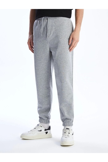 LC Waikiki Ανδρικό παντελόνι Jogger με χοντρό κορδόνι LCW Casual Grey Standard Fit