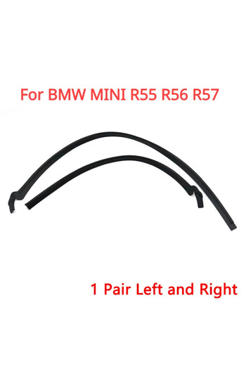 Choice 1 Pair L and R Car Windshield Apron Cowl Trim Weatherstrip Rubber Seal For BMW MINI Cooper S R55 R56