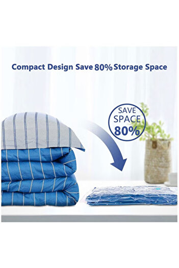 COOYA 6 Pack Vacuum Storage Bags, 50x70CM, With Hand-Pump, Long-term  Storage,Bag Package for Bedding