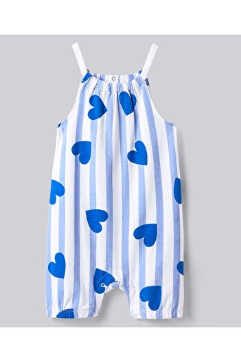 Bonfino Bonfino Cotton Printed Sleeveless Striped & All Over Printed Rompers Pack of 3 - Multicolor