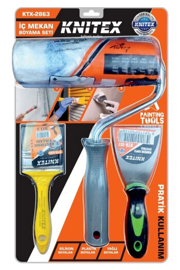 SİHİRLİ AYAKLAR Construction Interior Painting Set |   Paint Roller |   Shearing Brush |   Spatula