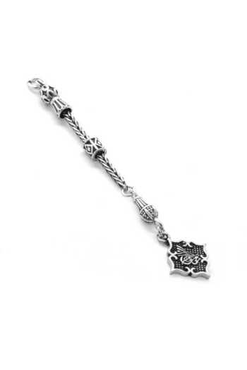 Tesbihane Φούντα από ασήμι 925 με χοντρή αλυσίδα Tuğra Design 116000016