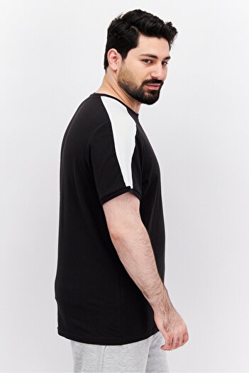 Puma Men Round Neck Short Sleeve Training T-Shirt, Black