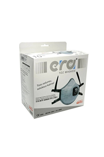 Genel Markalar Era Toz Maskesi 7210 Aktif Karbon Ventilli Ffp2 V Nrd 10 Lu Paket