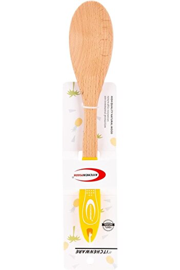 AKDC WOODEN SPOON 2CMX6CMX34CM Wooden, yellow