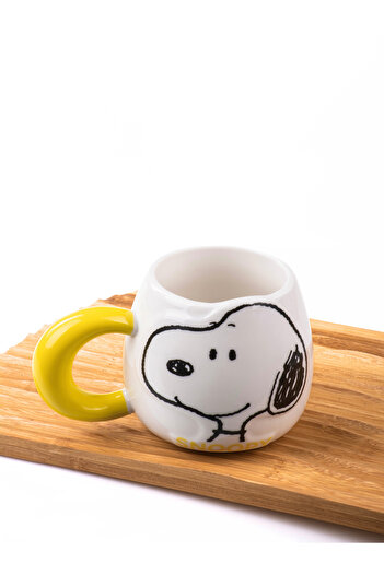 MUKKO HOME 3D Snoopy Embossed Large Porcelain Mug – 500ml, Cute and Fun Design