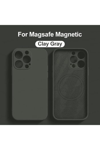 Choice For Iphone 13 Promax Clay Gray For Magsafe Magnetic Cases For Iphone 15 14 11 13 12 Pro Max 15 Plus