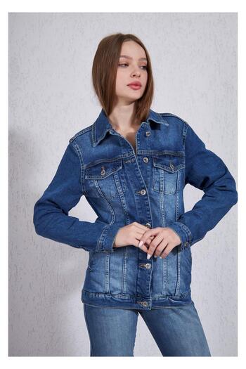 TIFFANY&TOMATO Denim Uzun Ceket