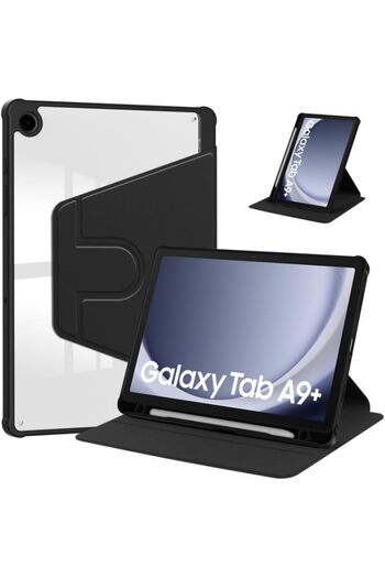 erorex حافظة متوافقة مع جهاز Samsung Galaxy Tab A9 Plus 11 بوصة 2023، غطاء شفاف متعدد الزوايا من الأكريليك الصلب...