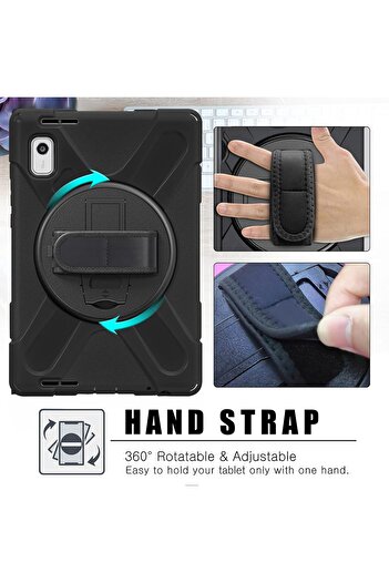 erorex . ProCase Rugged Case for Lenovo Tab M9 9 Inch 2023 - Black