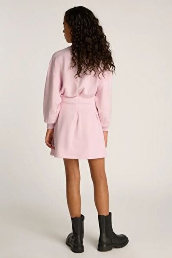 Calvin Klein Girls Pink Sweatshirt Dress