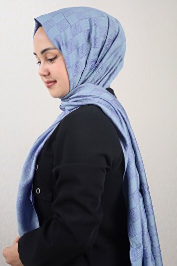 SAPPHIRE Patterned Checkers Shawl - Pattern-01 - Color-01