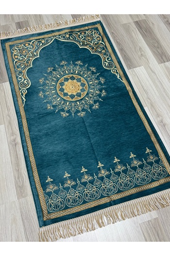 AYHANHOME Luxury Woven Twist Fringed Dowry Gift Prayer Rug