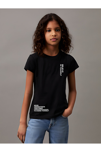 uyguntarz Children's Believe Printed Cotton Tshirt