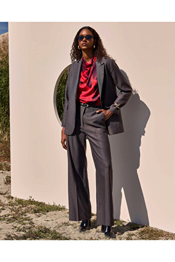 SEÇİL Düğme Detaylı Cepli Blazer Ceket