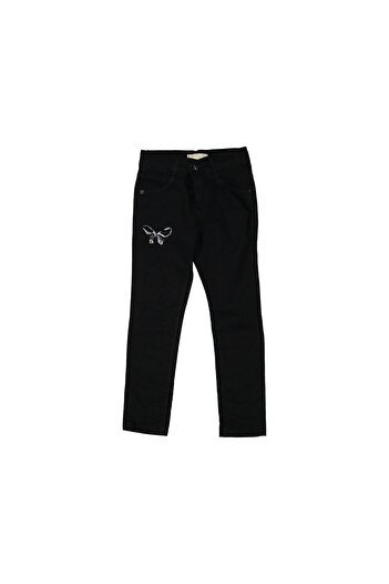 wikiland jeans Butterfly Embroidered Jeans Girl's Pants