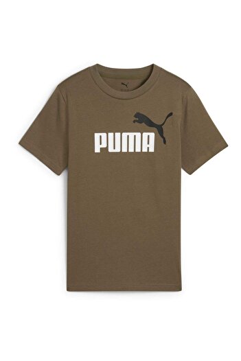 Puma Μπλουζάκι Puma Ess 2 Color No.1 Logo Tee B, Καφέ, Παιδικό