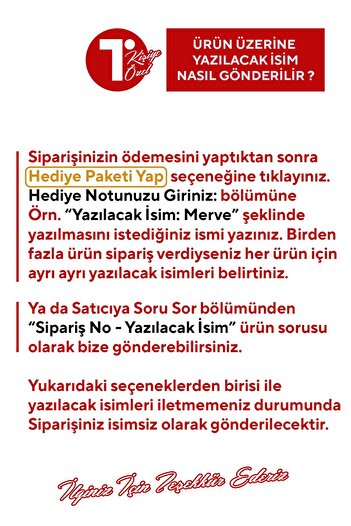 birtasarım Çilekli İsimli Fincan