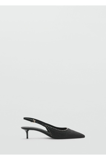 MANGO Woman Kitten heels made of natural fibers