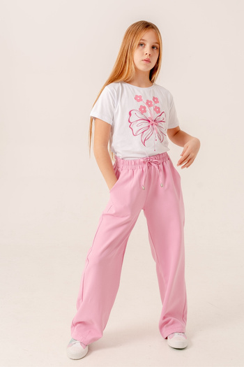 GİYİCEM TEKSTİL Girl's Trousers with Trousers 2566