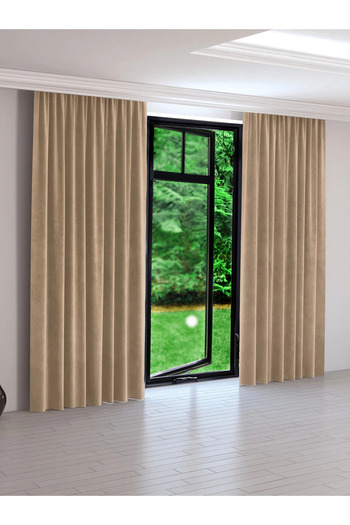 Perdexpress Κουρτίνα φόντου Soft Concept Velvet Textured Mink Island