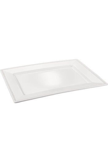 ORCHID 18" EMBOSSED RECT SERVING PLATE