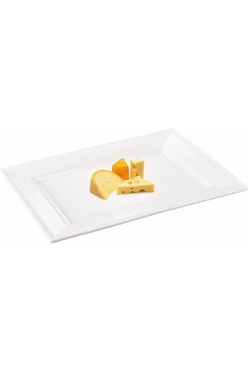 ORCHID 11.8" EMBOSSED RECT SERVING PLATE