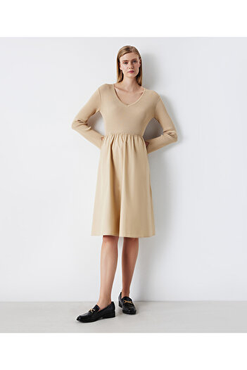 MISS IPEKYOL Knitwear mix midi dress