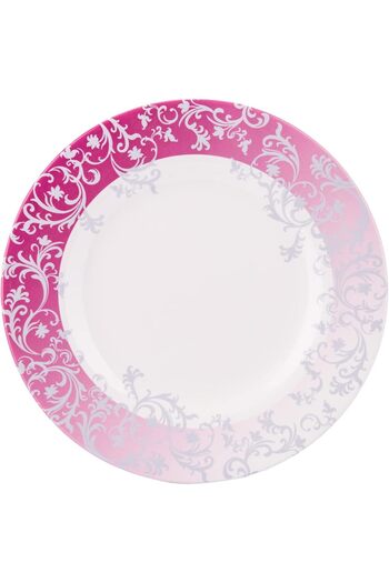 AKDC MELAMINE ROUND PLATE 25CMX25CMX2CM White