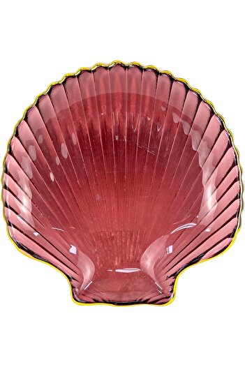 Winds Trading Snack Plate, Starfish Shell Shape Crystal Clear Glass Dish, Sushi, Dessert, 14cm