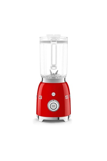 SMEG خلاط على طراز الخمسينيات بقوة 800 واط و3 وظائف و4 سرعات، أحمر