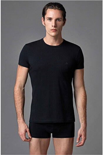 Eros Men'S, Compact, 95% Cotton, 2-Pack O-Neck T-Shirt