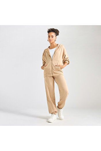 FAV Kangaroo Pocket Detail Zip Through Hoodie and Joggers Set