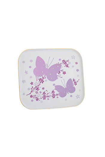 casa rosa Ceramic serving plate with colored stones 45 cm