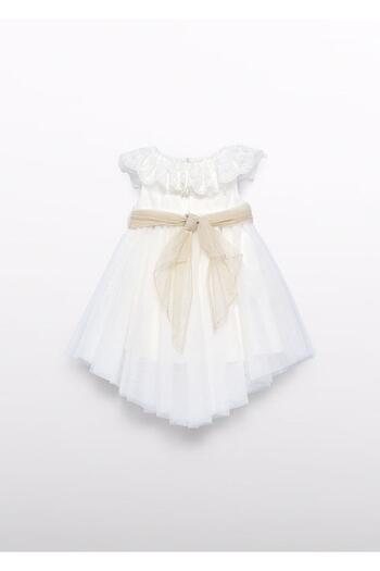 MAYORAL Abel&Lula Girl's Tulle Dress with Ruffled Collar_Mnvs5006