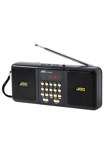 Choice Black Portable Stereo FM Radio Wireless Speaker Rechargeable Battery Support TF Card USB Bluetooth-c