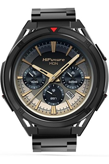 HiFuture ACTIVE Smartwatch with GPS, 1.43" AMOLED Display, Barometric Altimeter, 50M Waterproof, Red