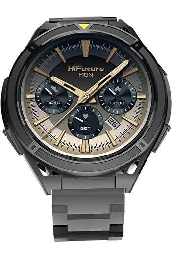 HiFuture ACTIVE Smartwatch with GPS, 1.43" AMOLED Display, Barometric Altimeter, 50M Waterproof, Yellow