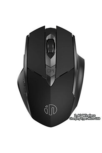 INPHIC wireless-Black Bluetooth Compatible Mouse Rechargeable 2.4G Wireless Mouse Office Mute Suppor