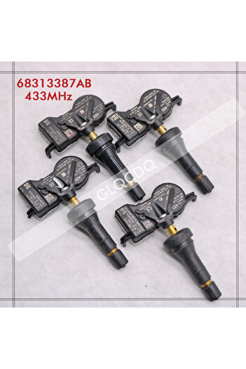 Choice (4 قطع) 68313387AB 4 قطع مستشعر TPMS نظام مراقبة ضغط الإطارات لكرايسلر باسيفيكا جيب كومباس