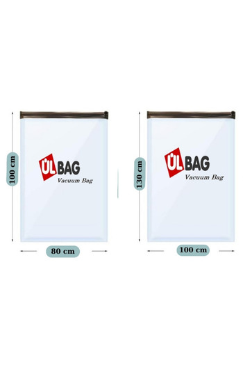 ÜLBAG 4-Piece Vacuum Cupping Set - 2-Piece Blanket and Quilt Bags (1 Pcs. The Largeest Size 1 Pcs. Big Size)