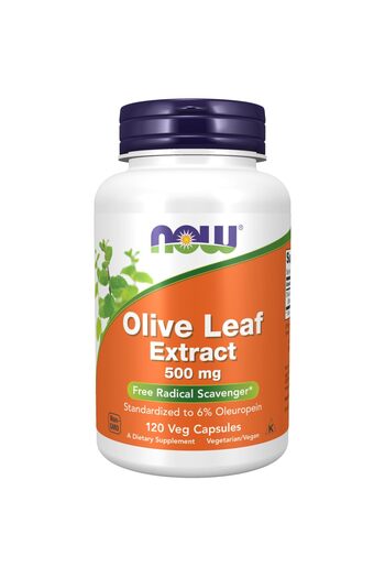 Now Foods Supplements, Olive Leaf Extract 500 mg, Free Radical Scavenger*, 120 Veg Capsules