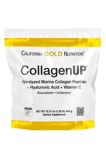 California Gold Nutrition Collagen Peptides with Hyaluronic Acid, Non-GMO, Gluten-Free, 7.26 oz